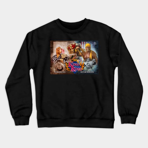 Hulk vs yokozuna Crewneck Sweatshirt by SAN ART STUDIO 